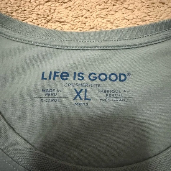 Life Is Good Crusher Lite Tee XL - Picture 4 of 5